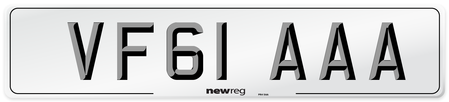 VF61 AAA Number Plate from New Reg
